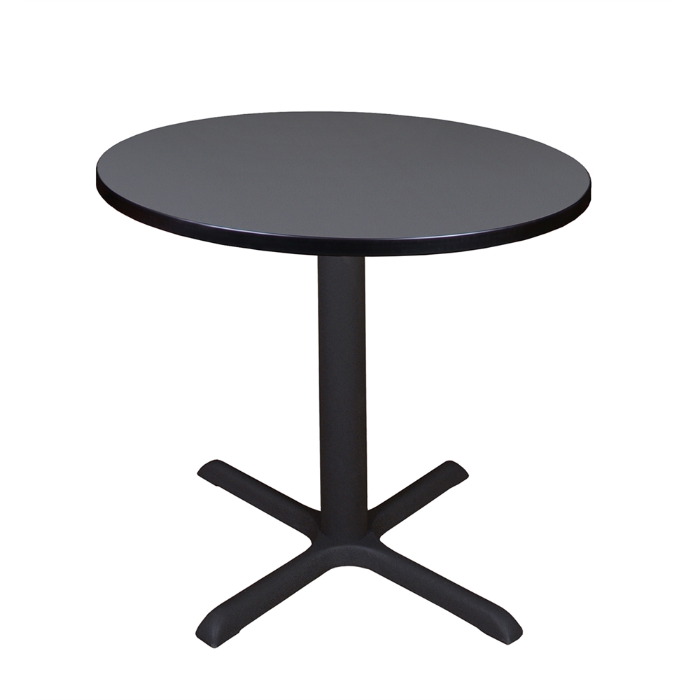 Cain 30" Round Breakroom Table- Grey. Picture 1