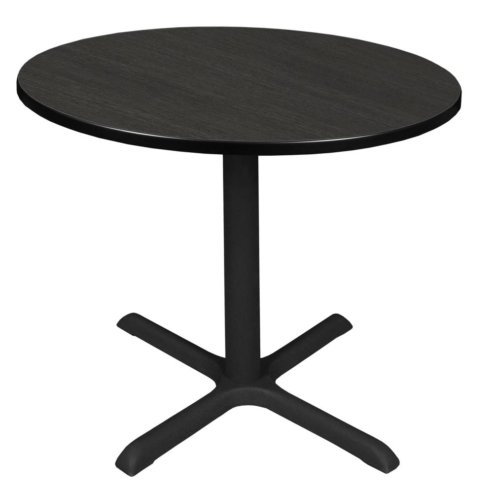 Cain 36" Round Breakroom Table- Ash Grey. Picture 1