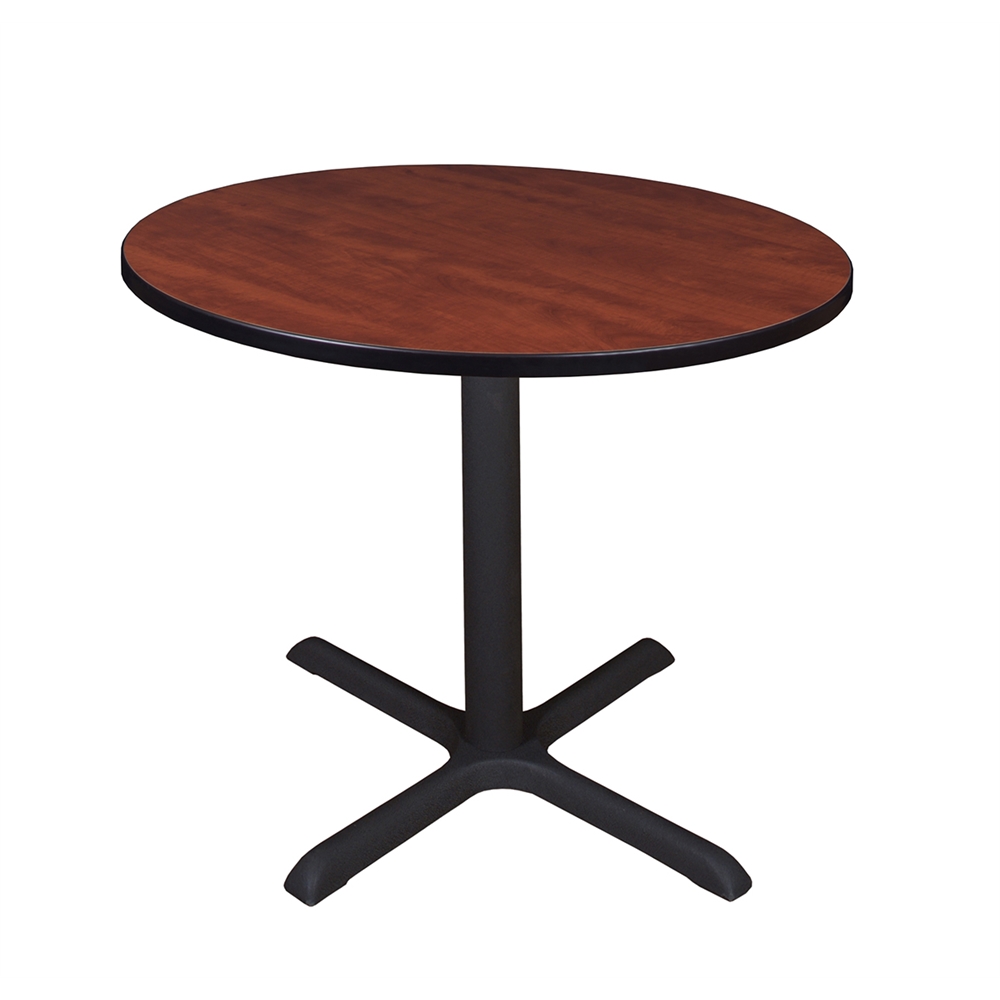Cain 36" Round Breakroom Table- Cherry. Picture 1
