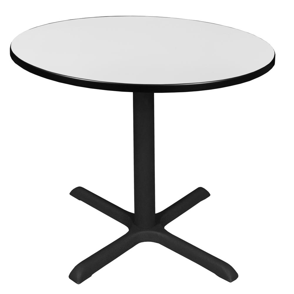 Cain 36" Round Breakroom Table- White. Picture 1