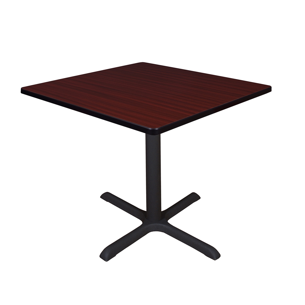 Cain 42" Square Breakroom Table- Mahogany. Picture 1