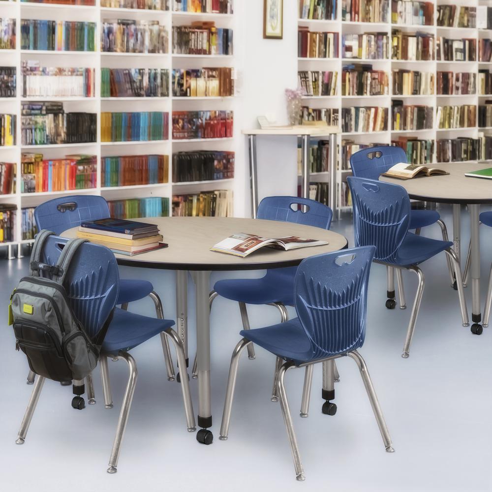 Regency Kee 42 in. Round Adjustable Classroom Table. Picture 3