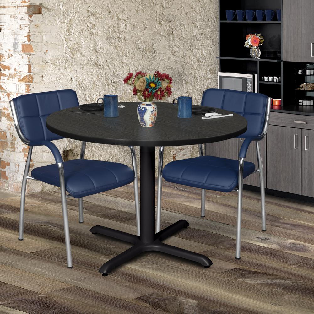 Cain 48" Round Breakroom Table- Ash Grey. Picture 3