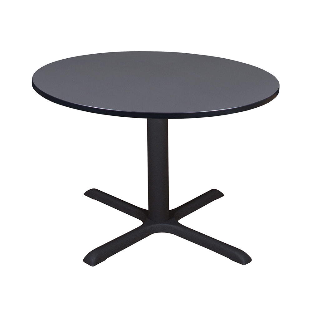 Cain 48" Round Breakroom Table- Grey. Picture 1