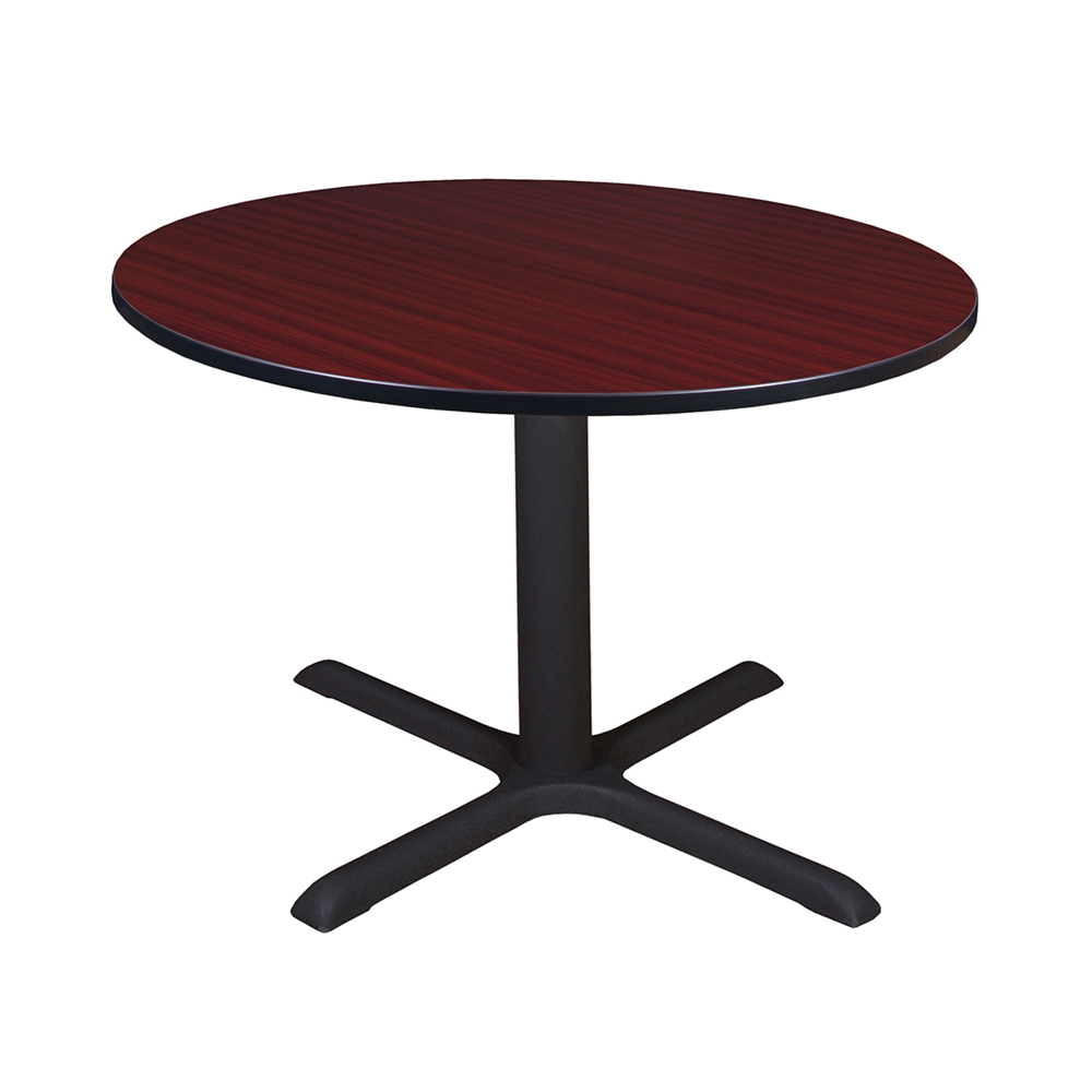 Cain 48" Round Breakroom Table- Mahogany. Picture 1