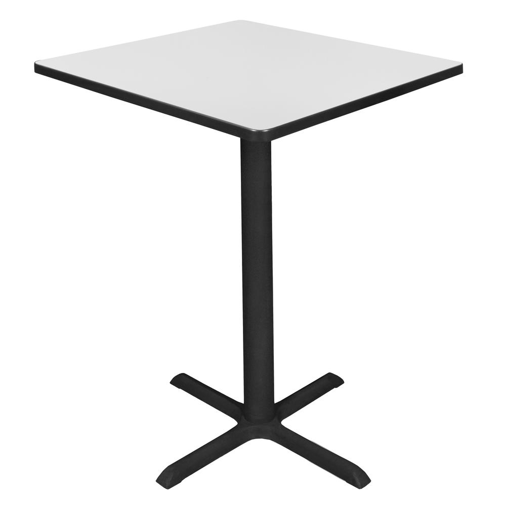 Cain 30" Square Cafe Table- White. Picture 1