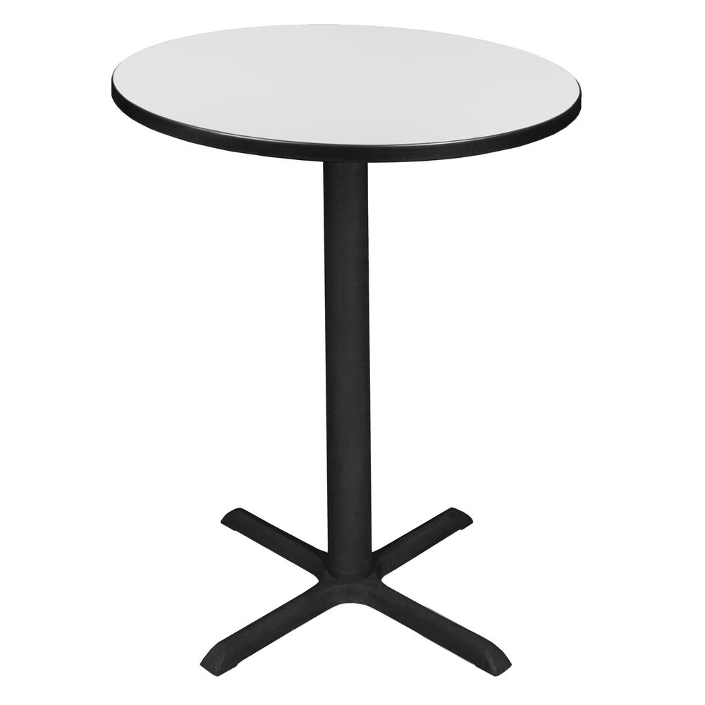 Cain 30" Round Cafe Table- White. Picture 1