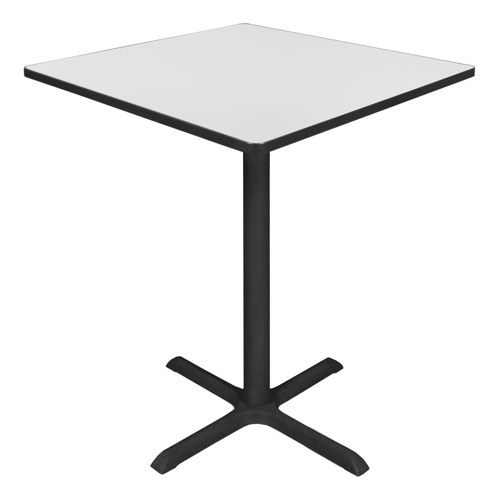 Cain 36" Square Cafe Table- White. Picture 1