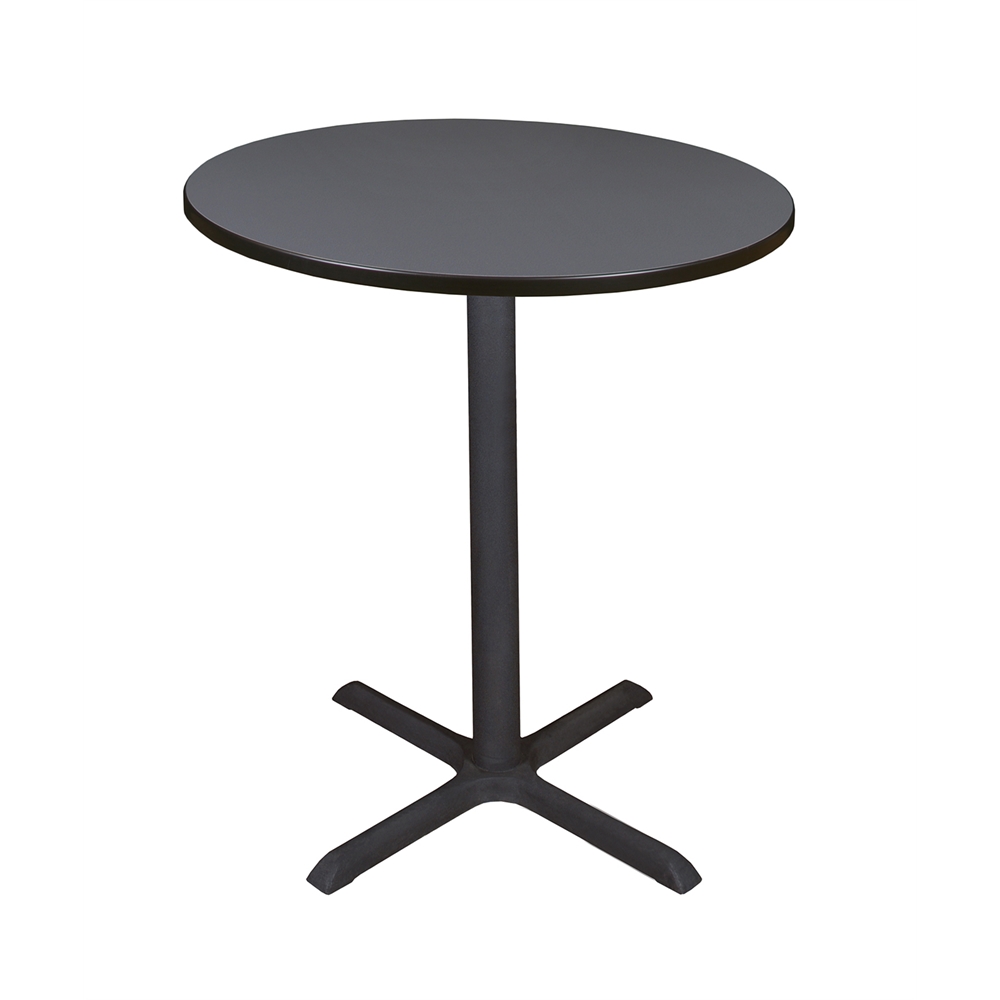 Cain 36" Round Café Table- Grey. The main picture.