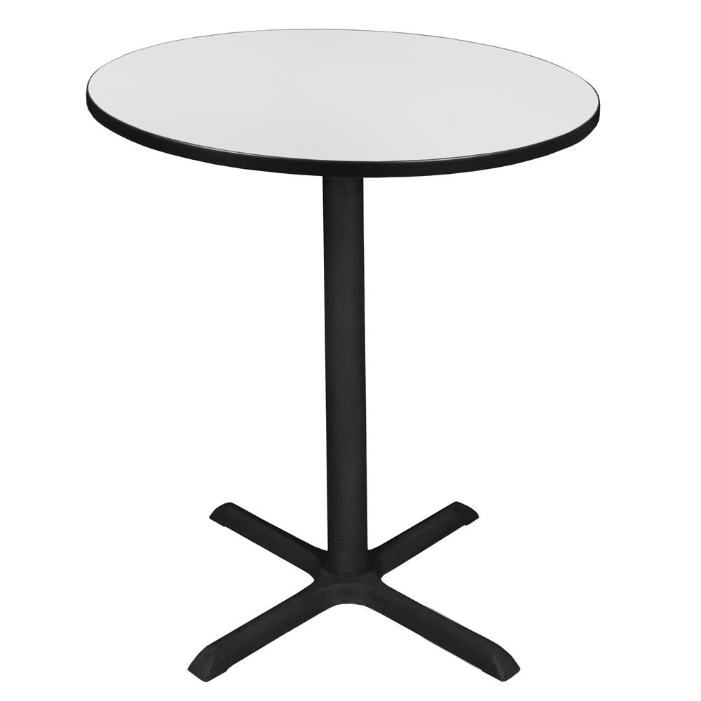 Cain 36" Round Cafe Table- White. Picture 1