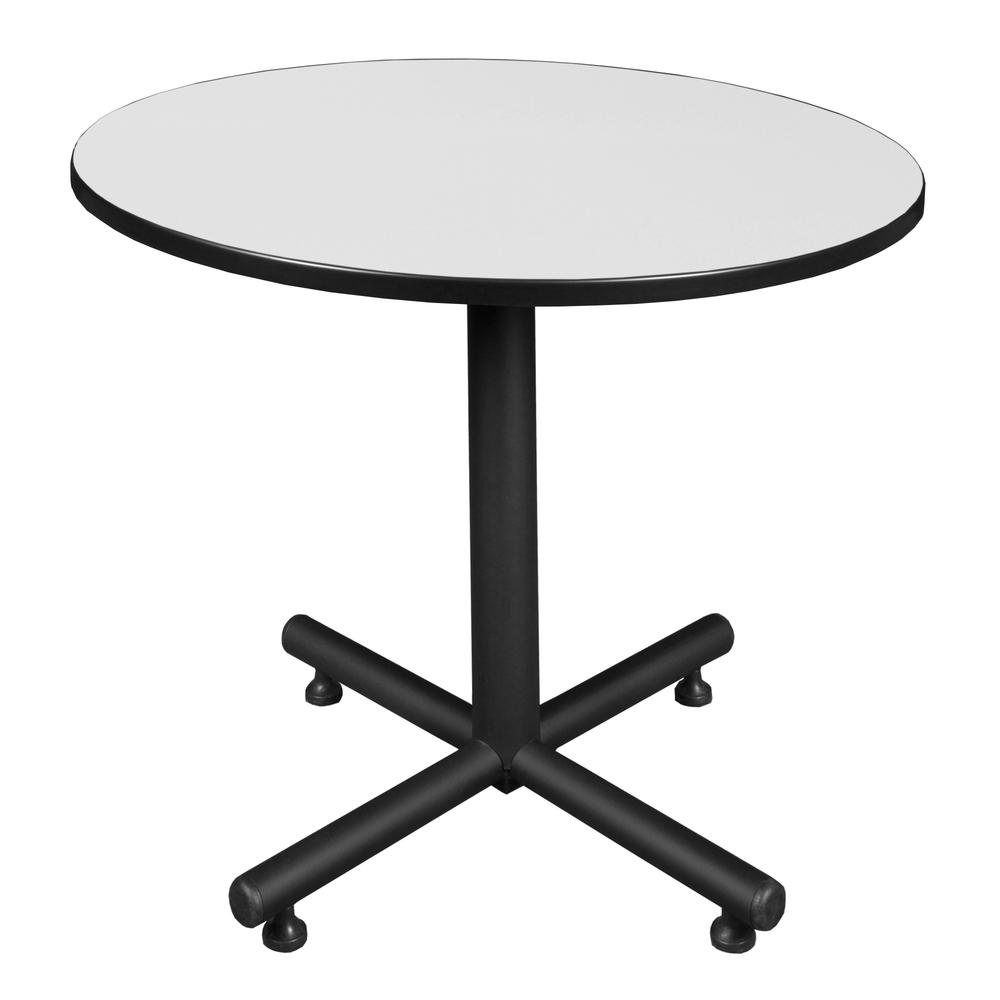 Kobe 36" Round Breakroom Table- White. Picture 1