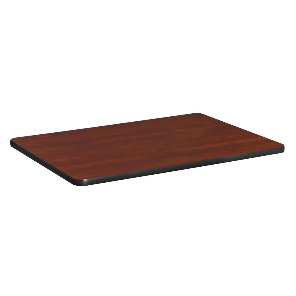 18.5" x 26" Standard Rectangle Table Top- Cherry/ Maple. Picture 1