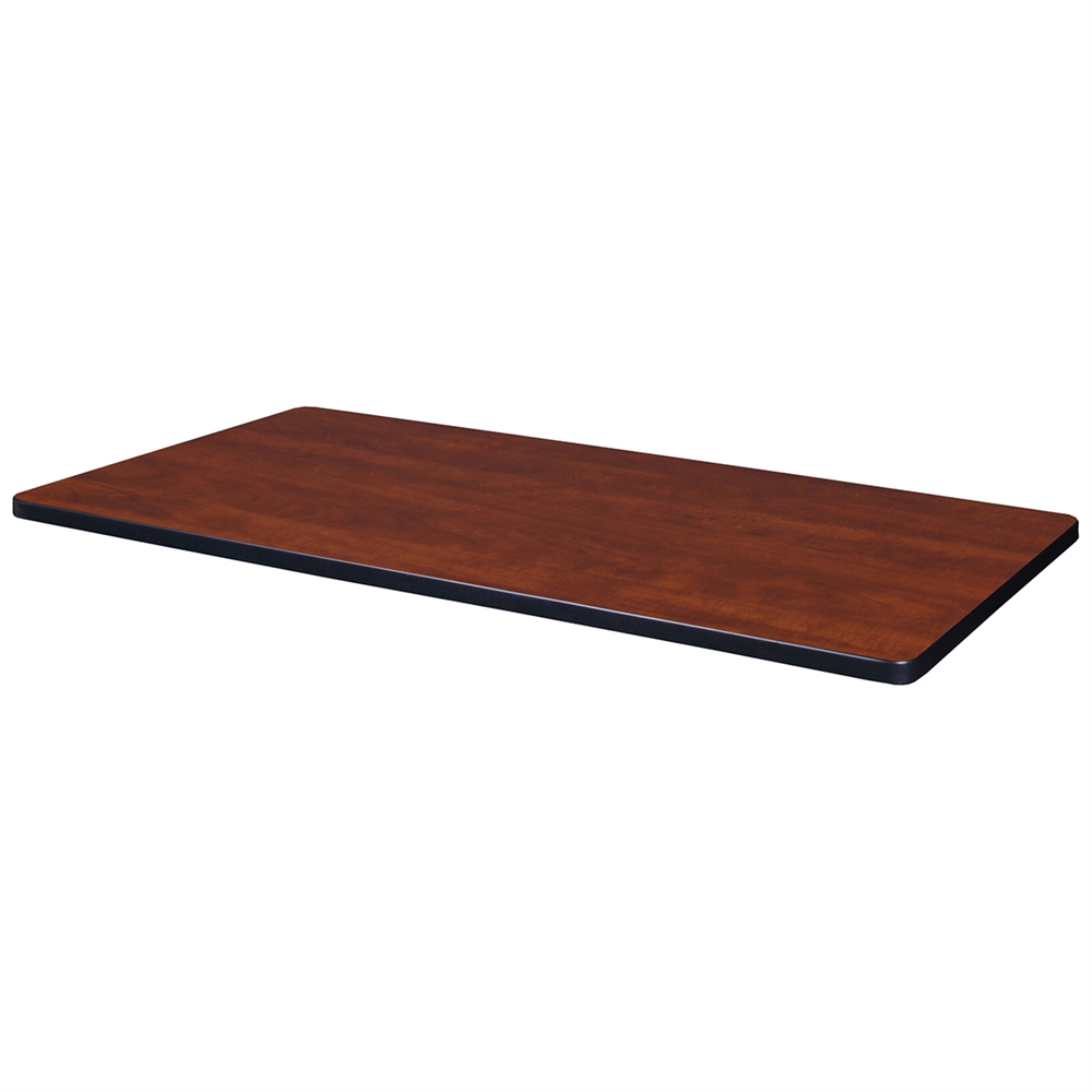 42" x 24" Rectangle Laminate Table Top- Cherry/Maple. Picture 1