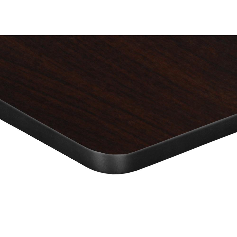48" x 24" Rectangle Slim Table Top- Mahogany/ Mocha Walnut. Picture 4
