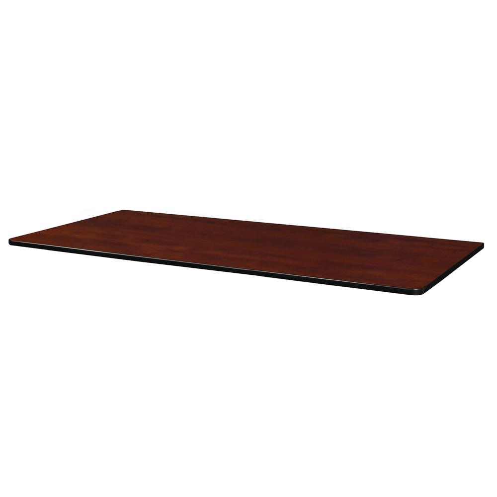 60" x 24" Rectangle Slim Table Top- Cherry/ Maple. The main picture.