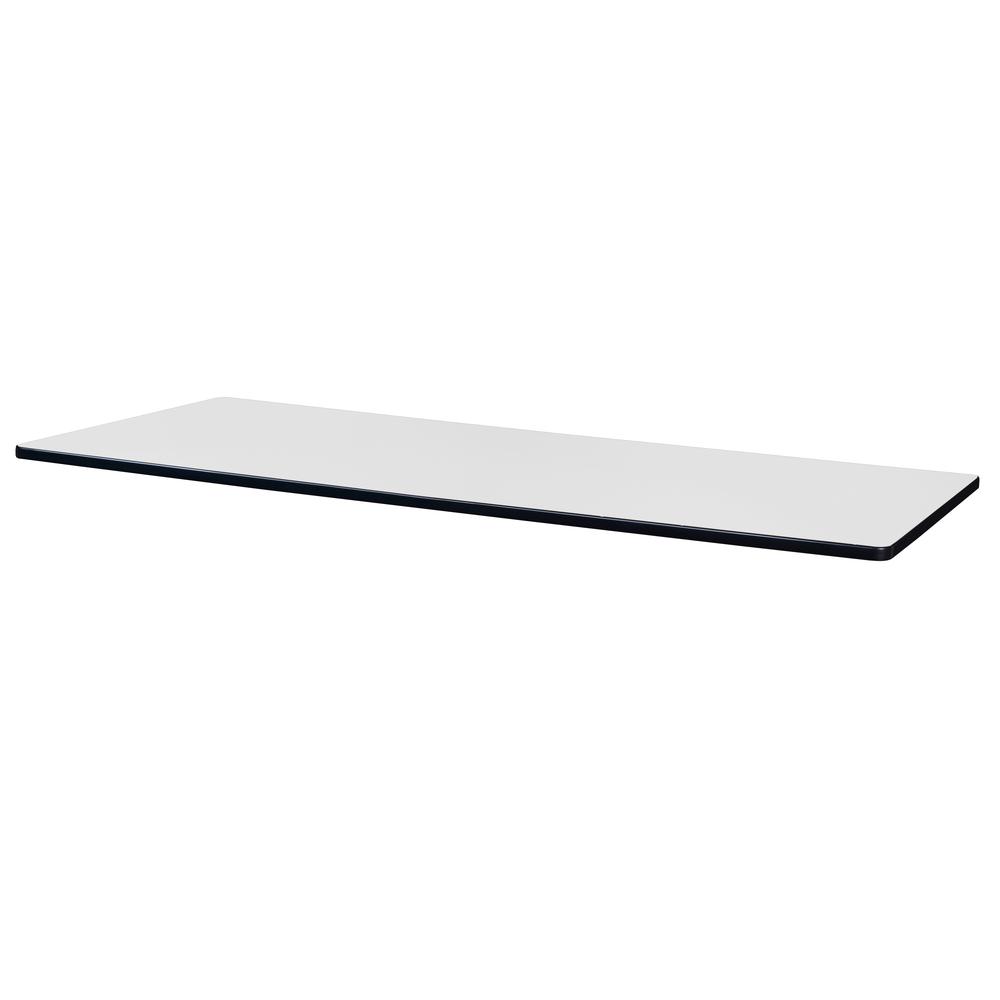 60" x 24" Rectangle Laminate Table Top- Ash Grey/ White. Picture 2