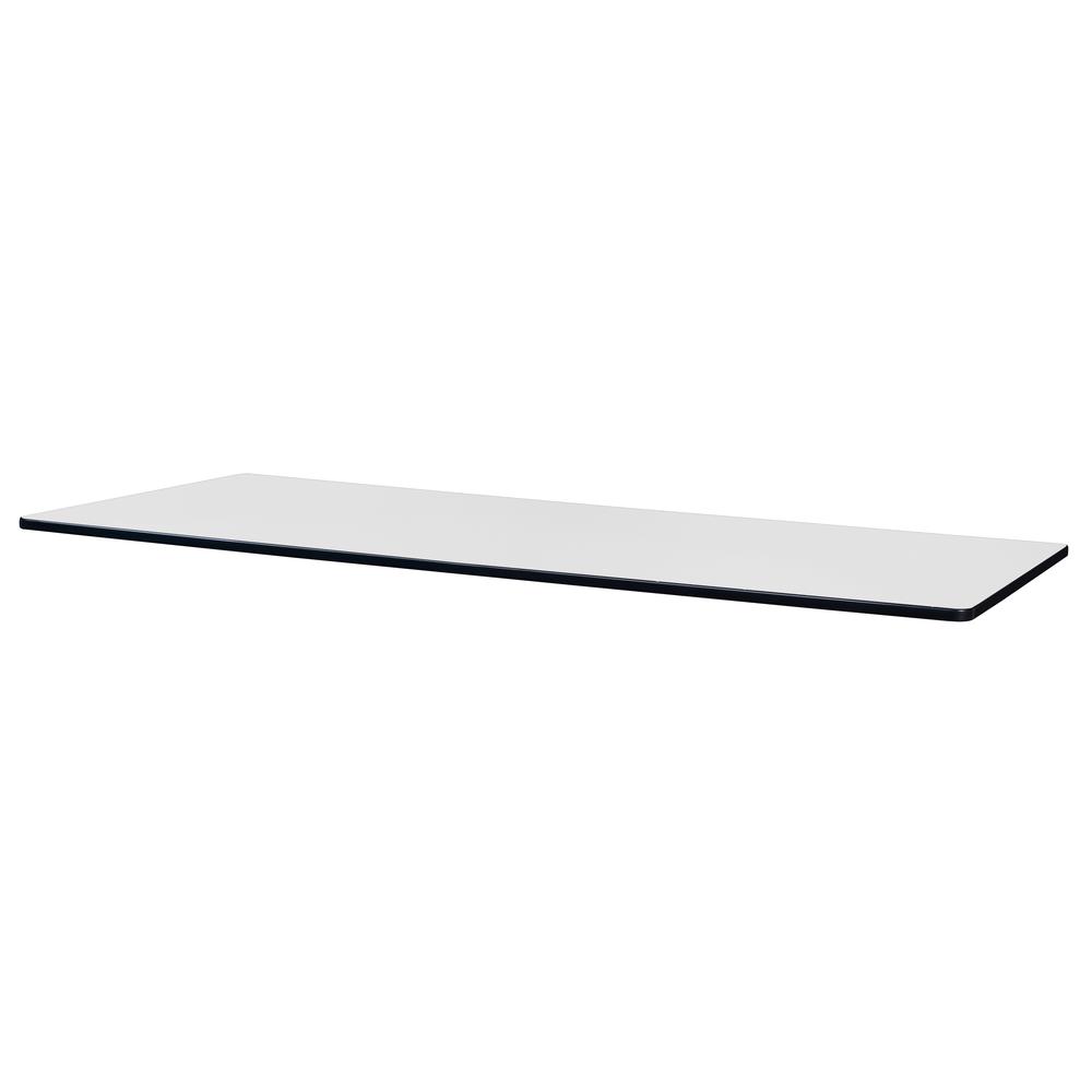 66" x 24" Rectangle Laminate Table Top- Ash Grey/ White. Picture 2