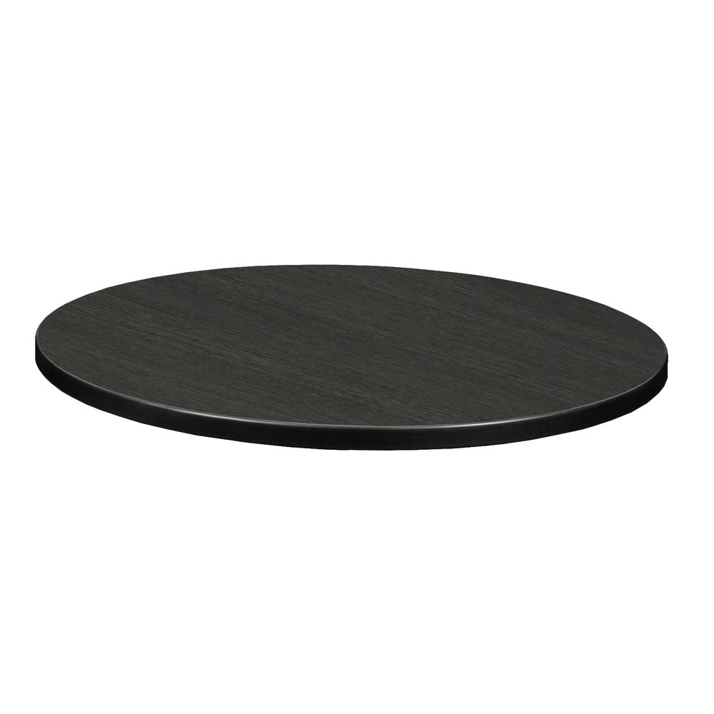 30" Round Laminate Table Top- Ash Grey/White. Picture 1