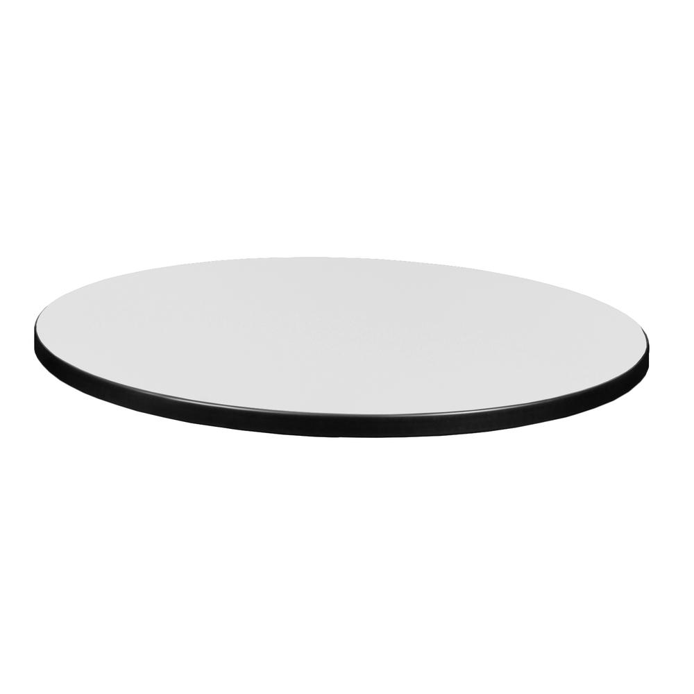 30" Round Laminate Table Top- Ash Grey/White. Picture 2