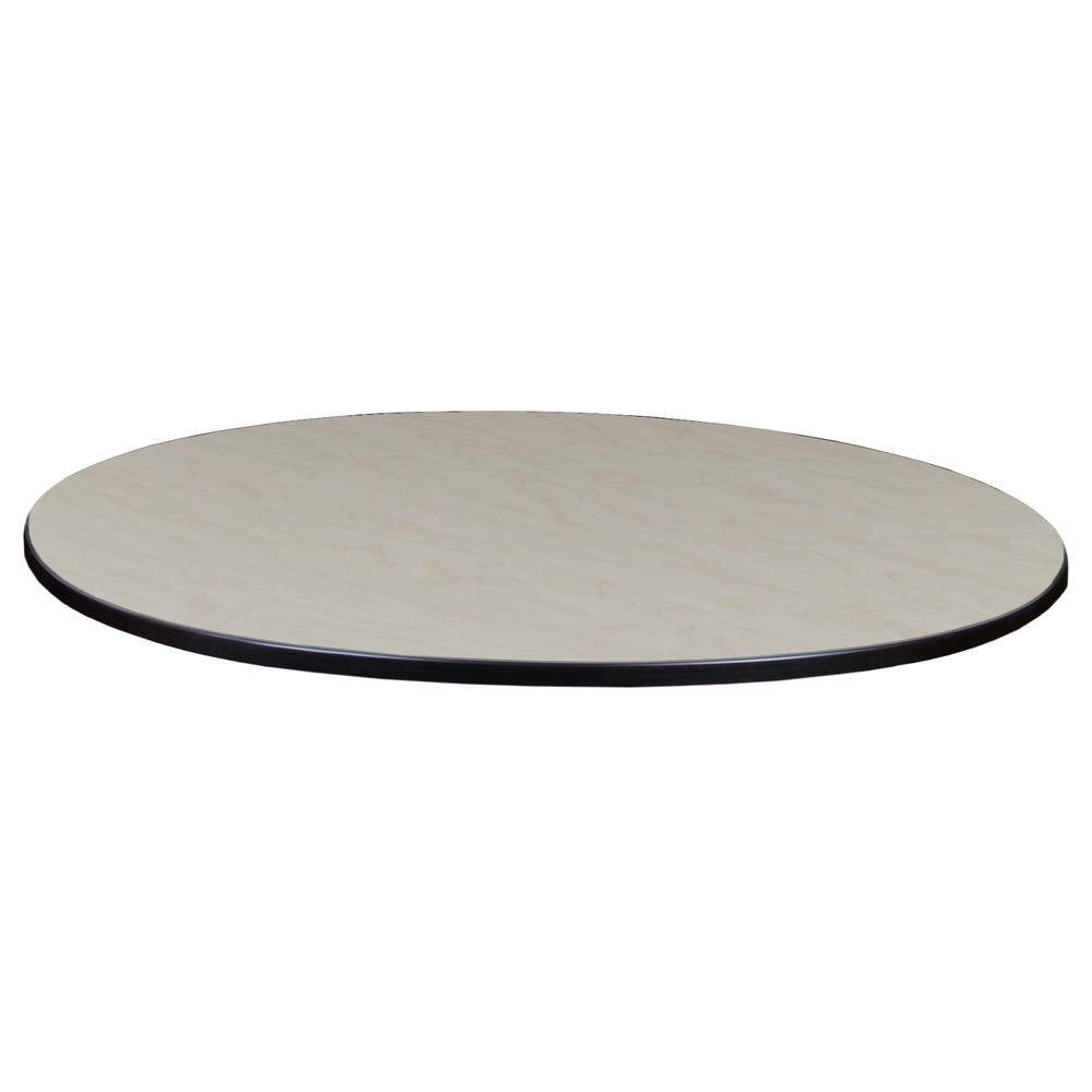 36" Round Slim Table Top- Cherry/ Maple. Picture 2