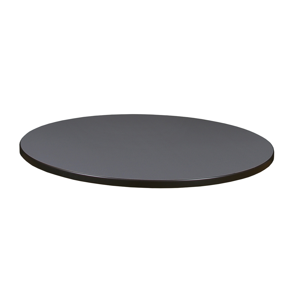 42" Round Laminate Table Top- Beige/ Grey. Picture 2