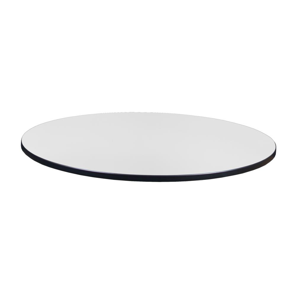 48" Round Laminate Table Top- Ash Grey/White. Picture 2