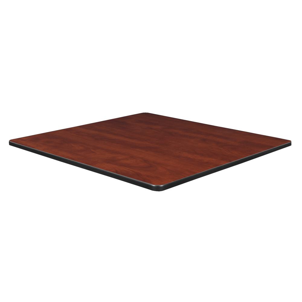 30" Square Slim Table Top- Cherry/ Maple. Picture 1