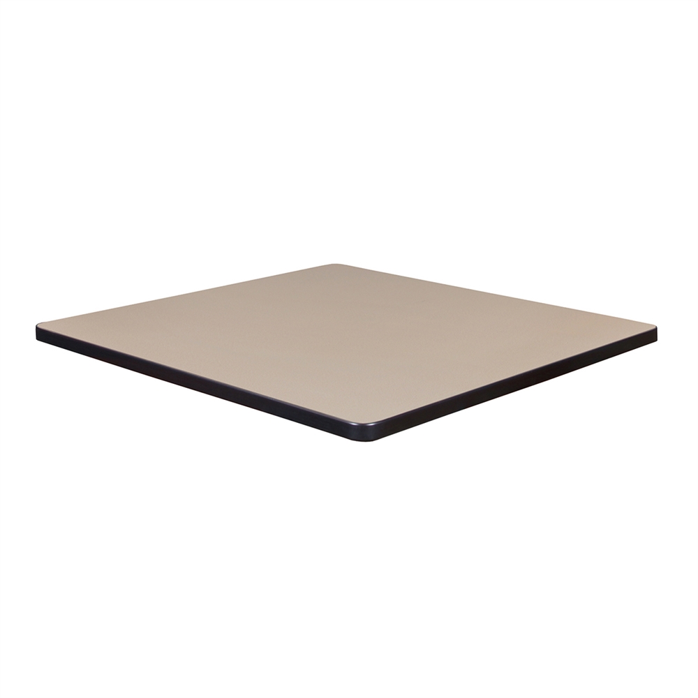 30" Square Laminate Table Top- Beige/ Grey. The main picture.