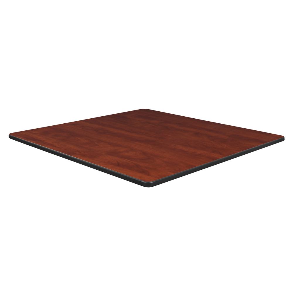36" Square Slim Table Top- Cherry/ Maple. Picture 1