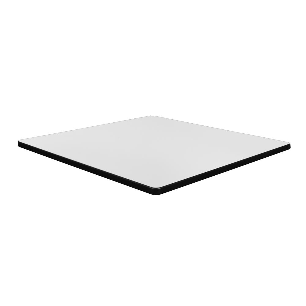 36" Square Laminate Table Top- Ash Grey/White. Picture 2