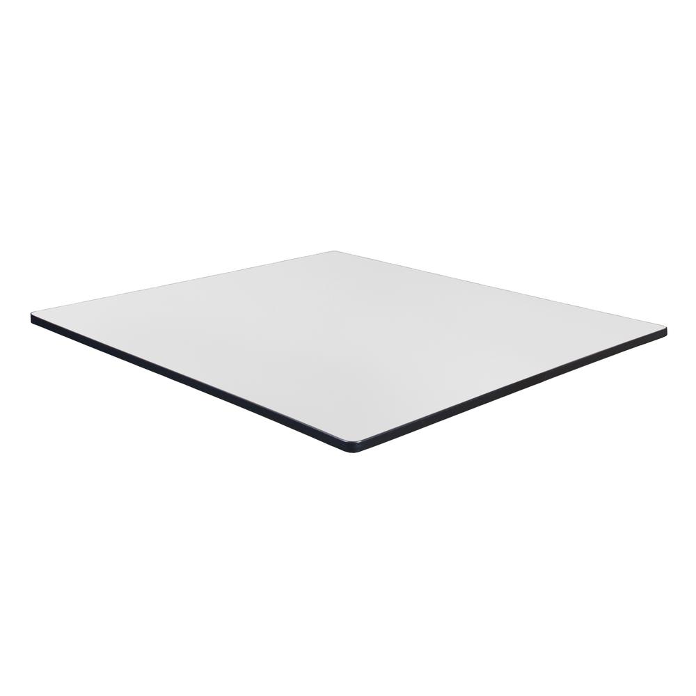 48" Square Laminate Table Top- Ash Grey/White. Picture 2