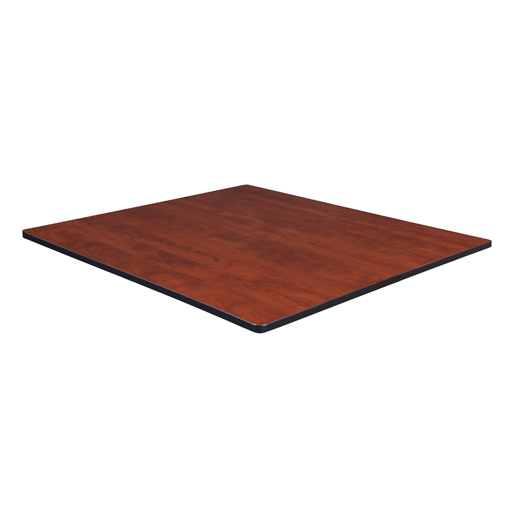 48" Square Laminate Table Top- Cherry/ Maple. The main picture.