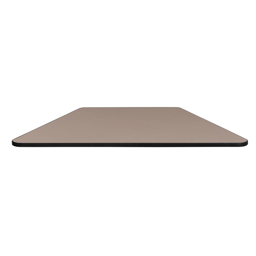 36" x 23" x 19" Standard Trapezoid Table Top- Beige/ Grey. Picture 5