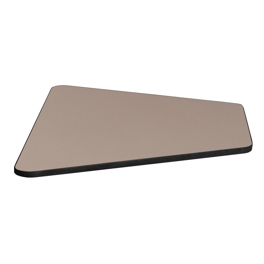 36" x 23" x 19" Standard Trapezoid Table Top- Beige/ Grey. Picture 7