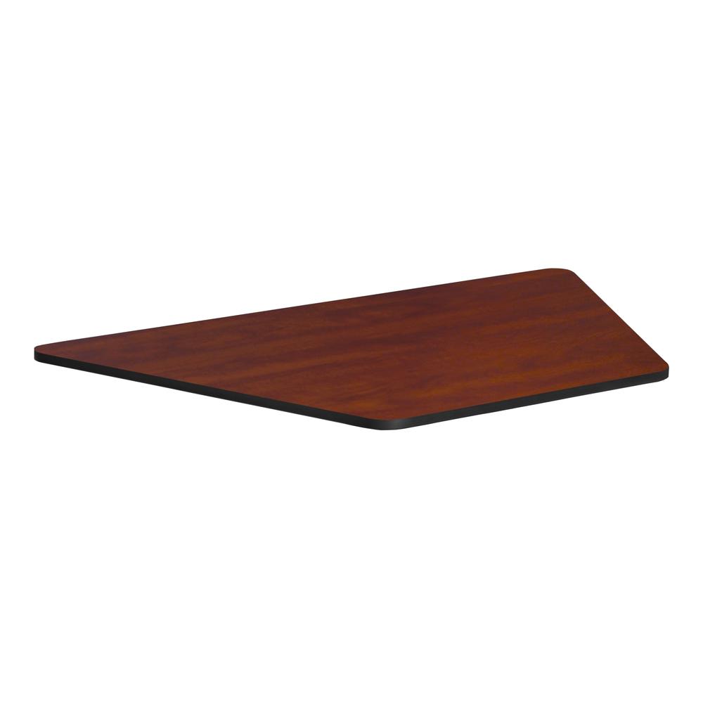 36" x 23" x 19" Standard Trapezoid Table Top- Cherry/ Maple. The main picture.