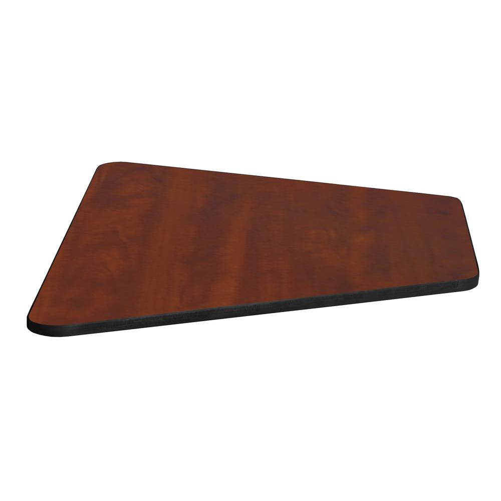 36" x 23" x 19" Standard Trapezoid Table Top- Cherry/ Maple. Picture 7