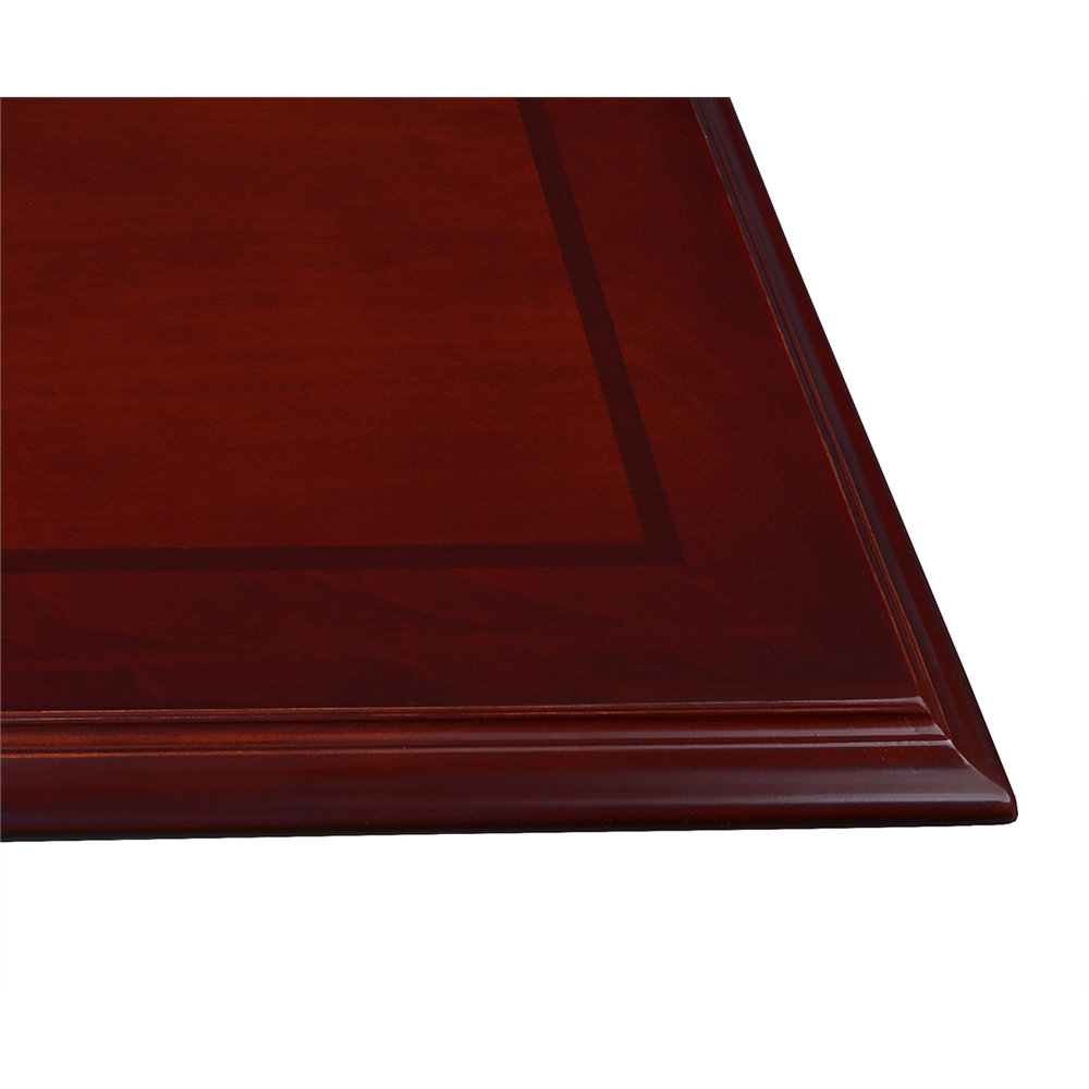 Prestige 96" x 48" Conference Table with Power Data Grommet- Mahogany. Picture 4