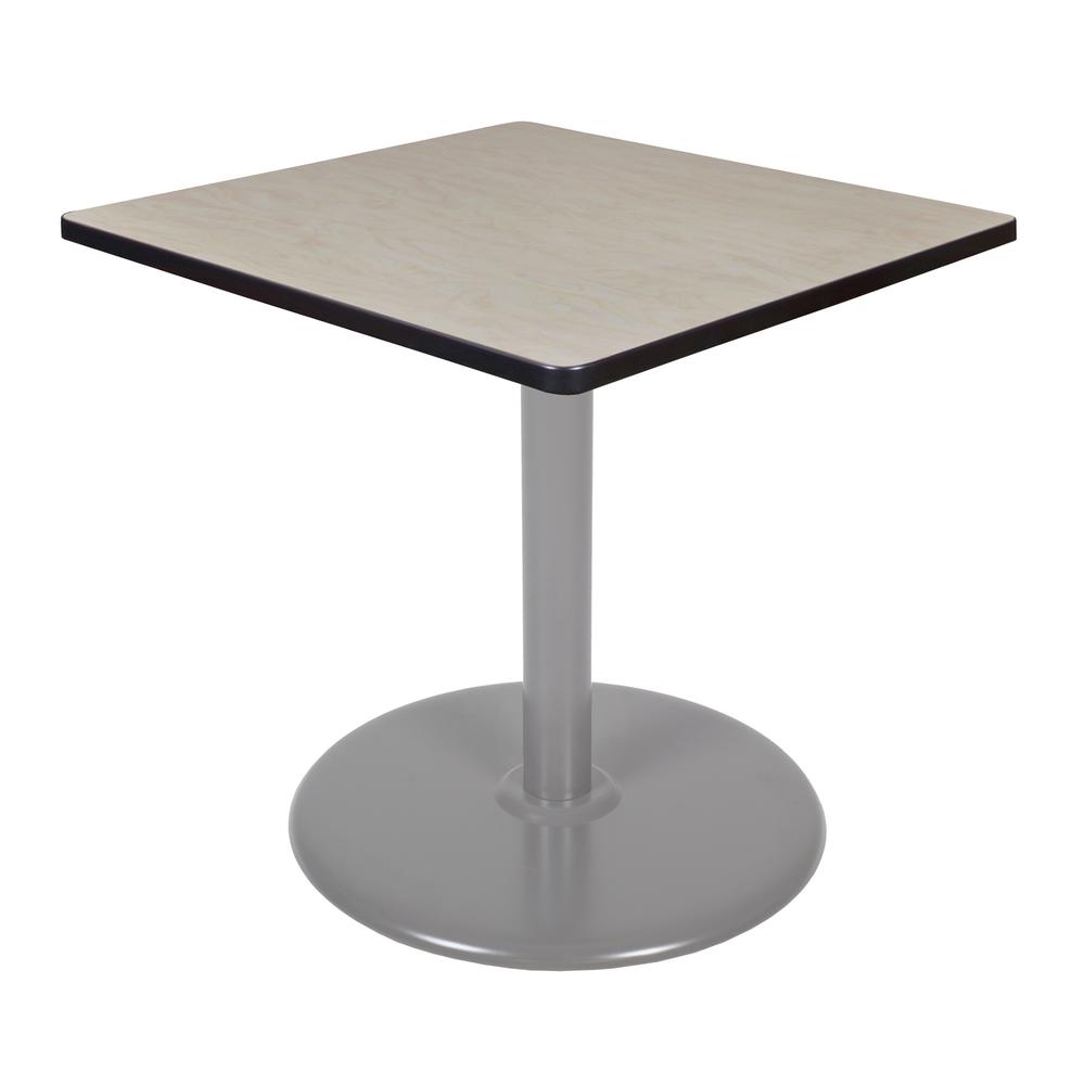Via 30" Square Platter Base Table- Maple/Grey. Picture 1