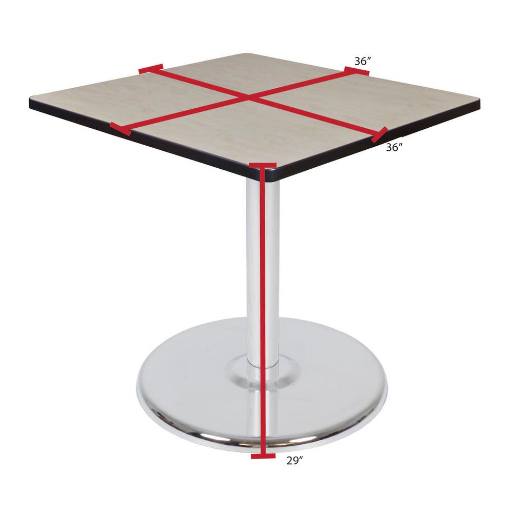 Regency Cain 36" Square Platter Base Table. Picture 4