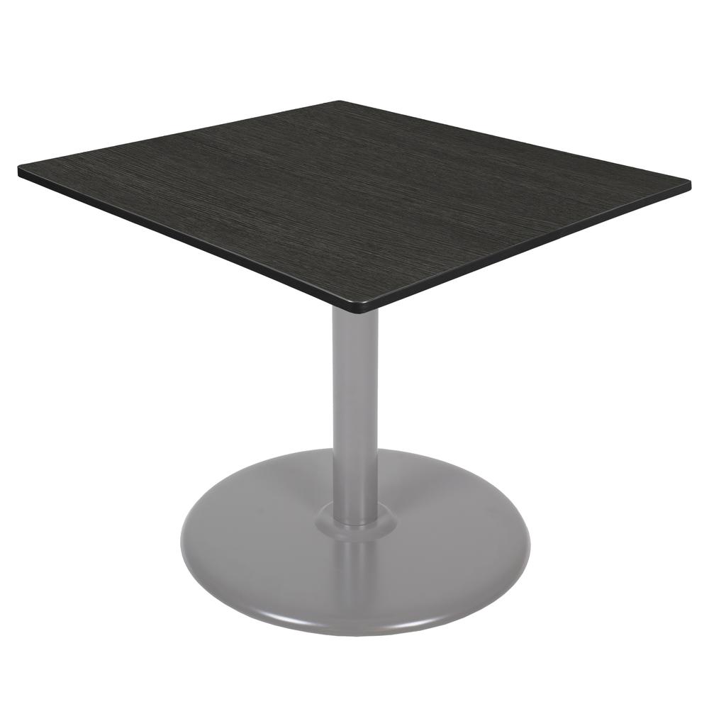 Via 48" Square Platter Base Table- Ash Grey/Grey. Picture 1