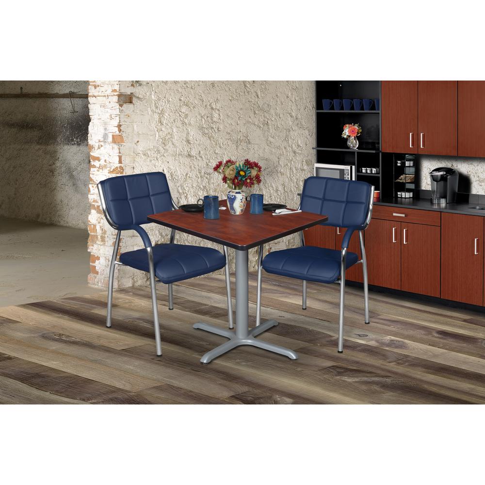 Regency Cain 30 in. Small Square X-Base Breakroom Table. Picture 3