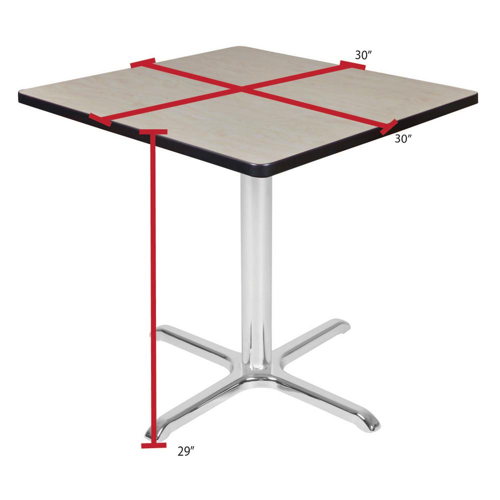 Regency Cain 30" Square X-Base Table. Picture 4