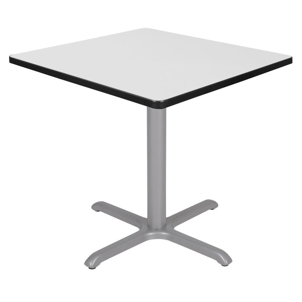 Regency Cain 30 in. Small Square X-Base Breakroom Table. Picture 1