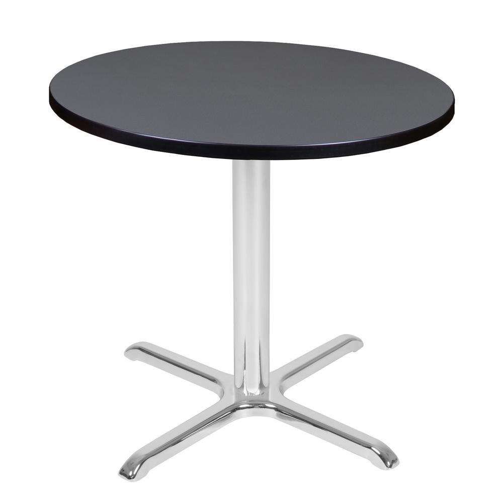 Regency Cain 30" Round X-Base Table. Picture 1