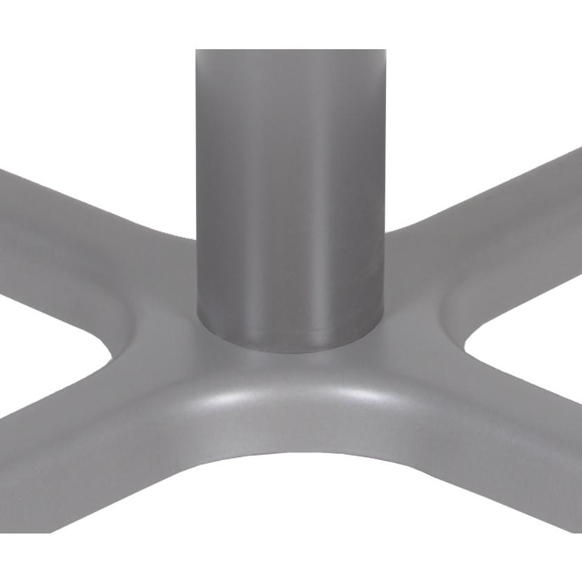 Via 42" Round X-Base Table- Grey/Grey. Picture 2