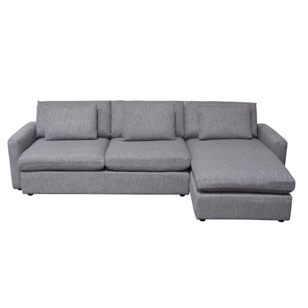 Arcadia 2PC Reversible Chaise Sectional w/ Feather Down Seating. Picture 30