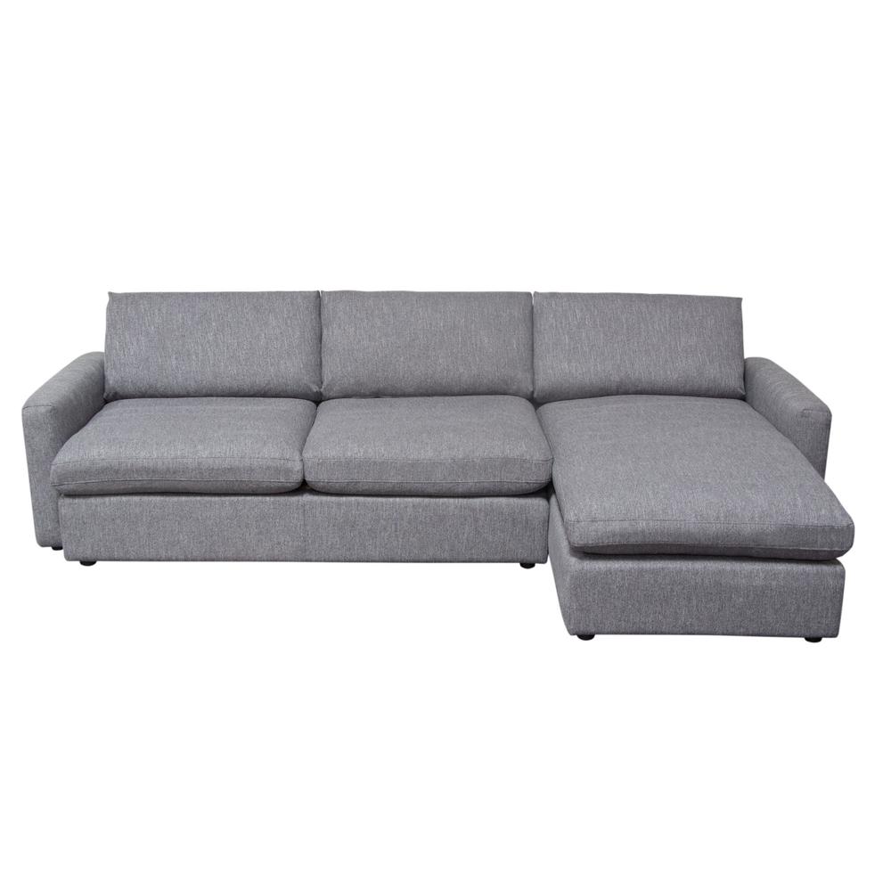 Arcadia 2PC Reversible Chaise Sectional w/ Feather Down Seating. Picture 1