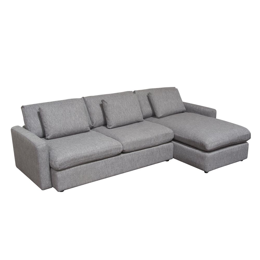 Arcadia 2PC Reversible Chaise Sectional w/ Feather Down Seating. Picture 33