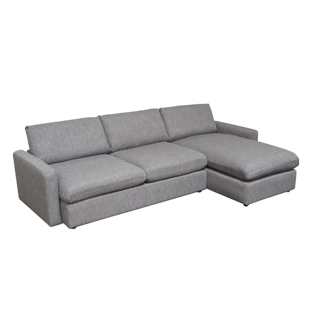 Arcadia 2PC Reversible Chaise Sectional w/ Feather Down Seating. Picture 24