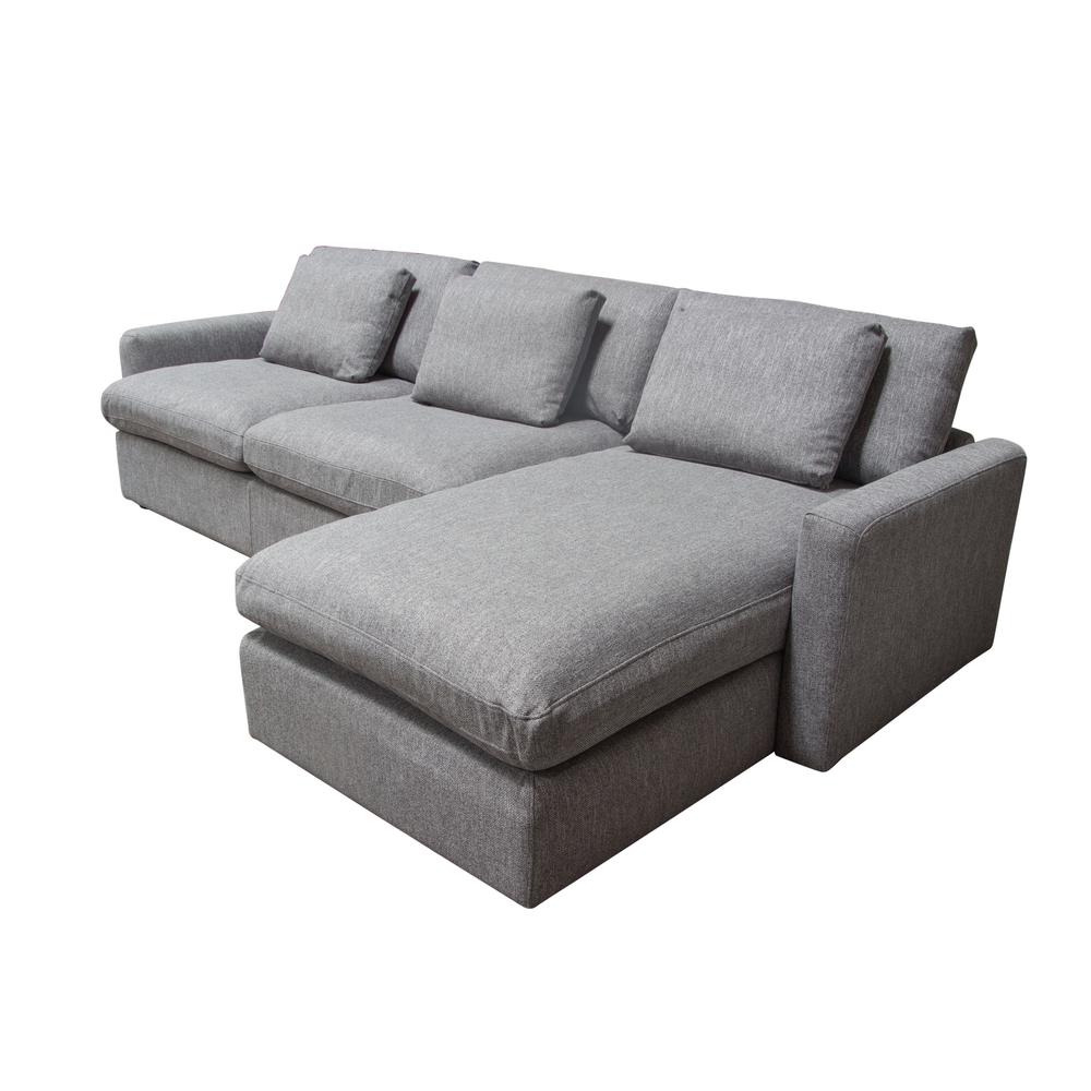 Arcadia 2PC Reversible Chaise Sectional w/ Feather Down Seating. Picture 28